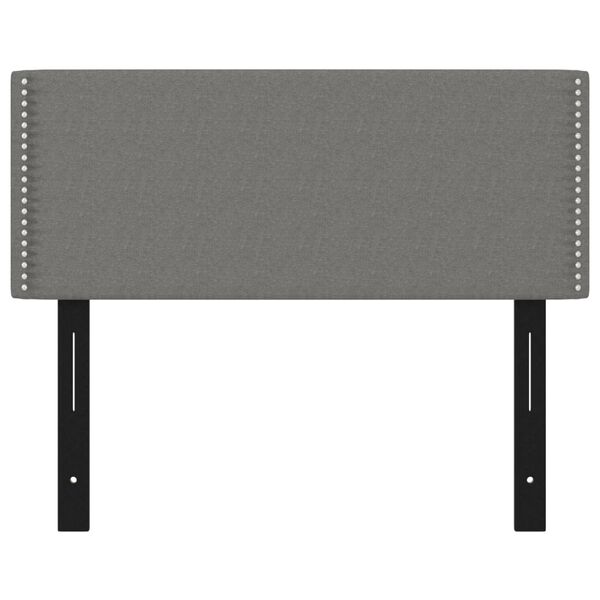 vidaXL Galvūgalis, tamsiai pilkos spalvos, 100x5x78/88cm, audinys