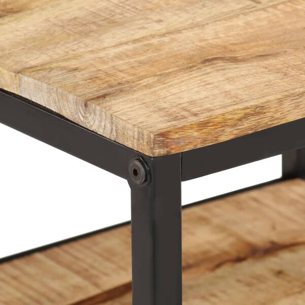 vidaXL Kavos staliukas, 55x55x45cm, neapdorotos mango medienos masyvas