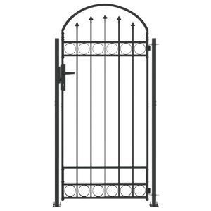 vidaXL Tvorelės stulpas ASSEN 200 x 88 x 14 cm Plienas Užrakintas