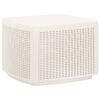 vidaXL Sodo staliukas, baltos spalvos, 53x53x40cm, plastikas