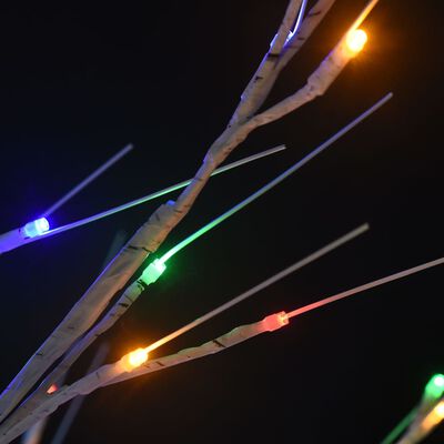 vidaXL Kalėdinis medis, 2,2m, su 200 įvairių spalvų LED lempučių