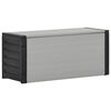 vidaXL Sodo atliekų dėžė, pilkos spalvos, 85x34x40cm