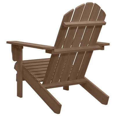 vidaXL Sodo kėdė, ruda, mediena