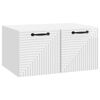 vidaXL Sieninė TV spintelė Itin blizgi balta 59,5 x 41 x 30 cm