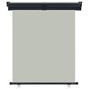 vidaXL Šoninė balkono markizė, pilka, 145x250 cm