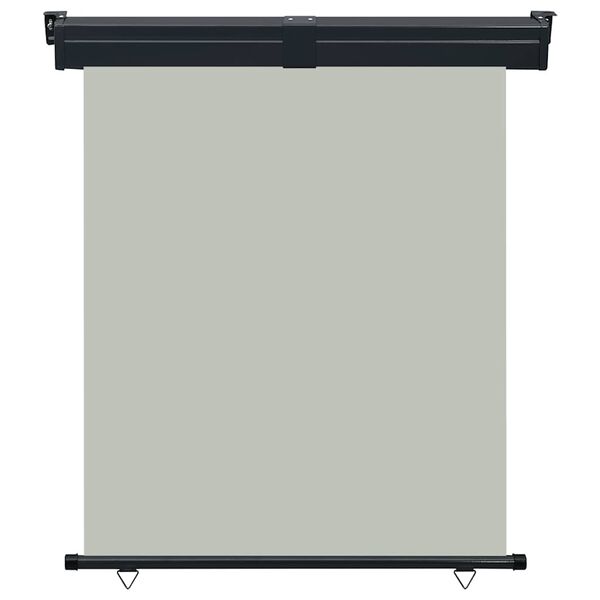 vidaXL Šoninė balkono markizė, pilka, 145x250 cm