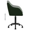 vidaXL Pasukamos valgomojo kėdės, 6vnt., tamsiai žalios, aksomas