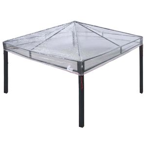 vidaXL Paviliono dangos keitimas Skaidrus 300 x 300 x 26 cm PVC