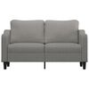 vidaXL Dvivietė sofa, tamsiai pilkos spalvos, 140cm, audinys
