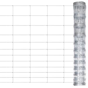 vidaXL Sodo tvora, sidabrinė, 150cm, galvanizuotas plienas, 50m