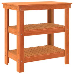 vidaXL Darbastalis 78,5 x 50 x 80 cm Pu&scaron;ies medienos masyvas