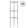 vidaXL Pomidorų narvai, 8vnt., 116 cm Plienas ir PP