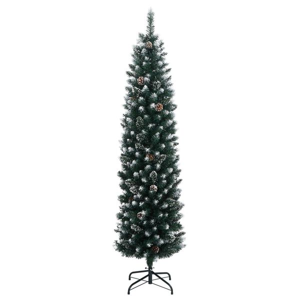 vidaXL Dirbtinė siaura Kalėdų eglutė, 150 LED, 150cm