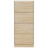 vidaXL Spintelė batams, sonoma ąžuolo, 63x24x147cm, apdirbta mediena