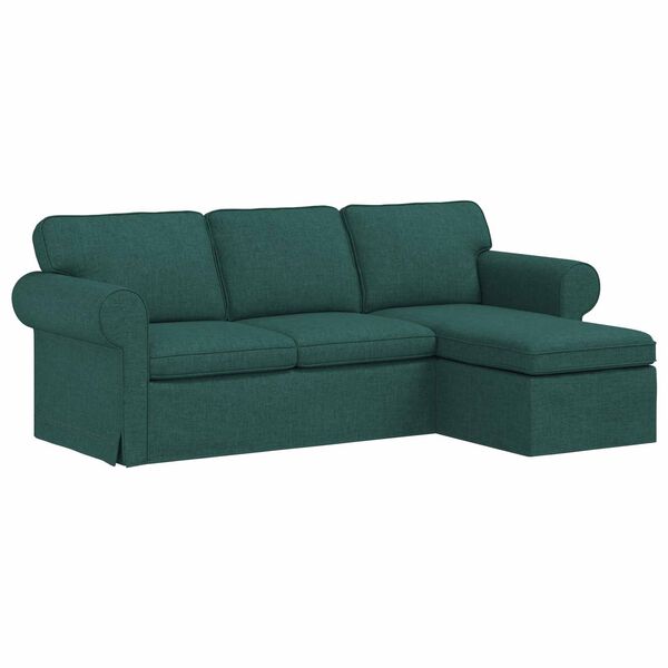 vidaXL Sofa Tamsiai žalia Bendri matmenys: 215 x 138 cm (P X G x A)