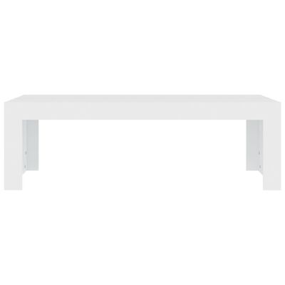 vidaXL Kavos staliukas, baltos spalvos, 110x50x35cm, MDP