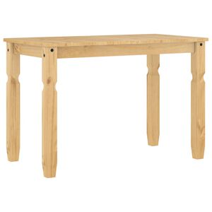 vidaXL Valgomojo stalas Corona, 112x60x75cm, pu&scaron;ies medienos masyvas