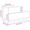 vidaXL &Scaron;alia lovos spintelė Juodas ąžuolas 70 x 36 x 40,5 cm.