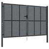 vidaXL Sodo vartai, antracito spalvos, 300x175 cm, plienas