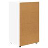 vidaXL Saugojimo spintos 2 pcs Balta 60 x 48 x 105 cm Apdirbta mediena