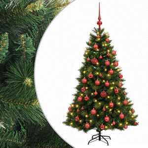 vidaXL Dirbtinė kalėdinė eglutė su rutuliuku 120 cm 150 LED