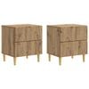 vidaXL Naktinis staliukas 2 pcs Artisano ąžuolo 43 x 34,5 x 48 cm