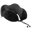 vidaXL Kelioninė Kaklo Pagalvė Juodas 27 x 26 x 14 cm Atminties putos