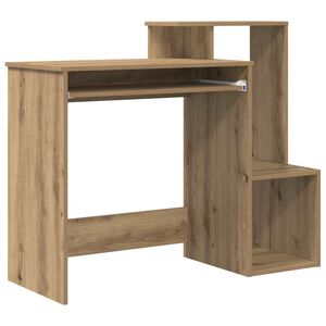 vidaXL Stalas Amatininkų ąžuolas 106 x 41 x 88.5 cm Apdirbta mediena