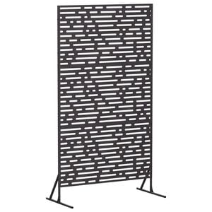 vidaXL Privatumo žaliuzės 100 x 50 x 180 cm Plienas Juoda