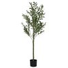 vidaXL Dirbtinis alyvmedis, žalios spalvos, 120cm, 450 lapų