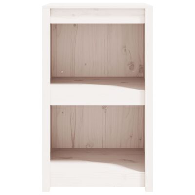 vidaXL Lauko virtuvės spintelė, balta, 55x55x92cm, pušies masyvas