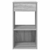 vidaXL Naktinės spintelės su stalčiumi, 2vnt., pilka, 35x34x66,5cm