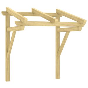 vidaXL Durų skliautas, 100x100x80cm, impregnuotas pu&scaron;ies masyvas