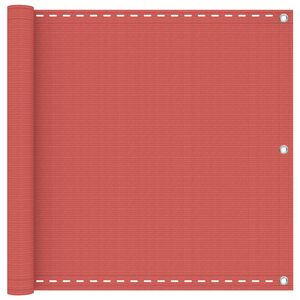 vidaXL Balkono Ekranas Terakotos 75 x 700 cm HDPE ir aliuminis