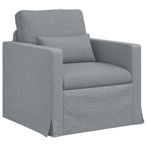vidaXL Sofa &Scaron;viesiai pilka 78 x 78 x 80 cm audinys