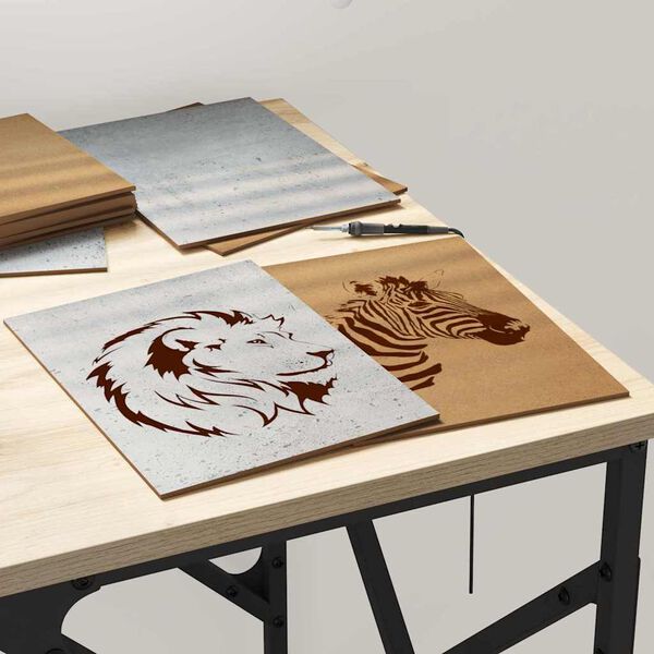 vidaXL Dekoratyvinės Panelės 12 pcs Betono pilka 15 x 21 x 0.3 cm