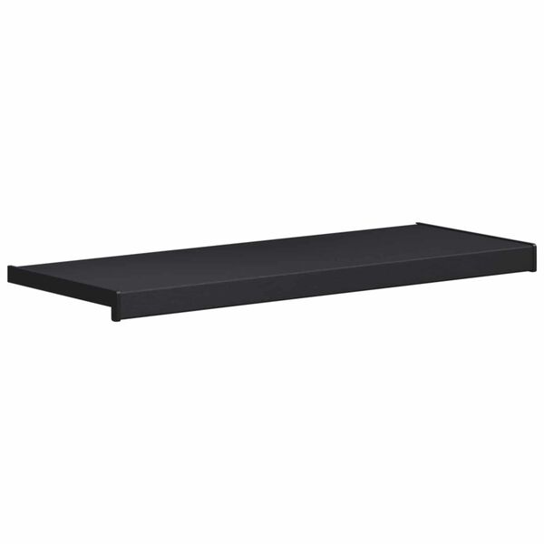 vidaXL Langų palangė Antracitas su medžio ra&scaron;tu 60 x 30 x 4,5 cm PVC