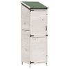 vidaXL Sodo Sandėlys Balta 59,5 x 56 x 176,5 cm Apdirbta mediena