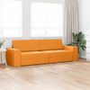 vidaXL Sofa lova 200cm Tamsiai geltona audinys