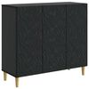 vidaXL Kabalas Juoda 89 x 34,5 x 80 cm Apdirbta mediena