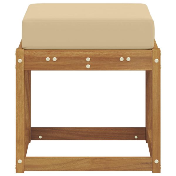 vidaXL Lauko sėdynė suolelis Kietos akacijos mediena Natūrali