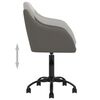 vidaXL Pasukama valgomojo kėdė, tamsiai pilka, aksomas (330658)