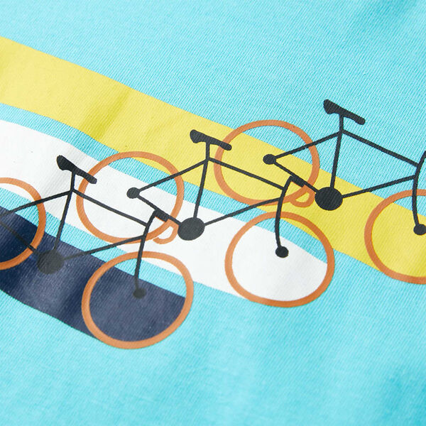 Vaiki&scaron;ki mar&scaron;kinėliai trumpomis rankovėmis, mėlyni, 128 dydžio