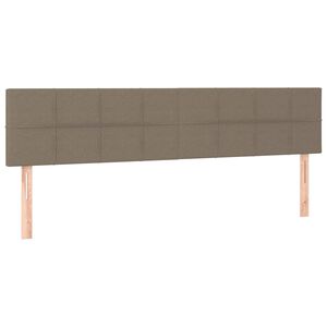 vidaXL Galvūgaliai, 2vnt., taupe spalvos, 90x5x78/88cm, audinys