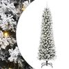vidaXL Dirbtinė Kalėdų eglutė Balta 240 cm PVC ir Metalas ir Plastikas