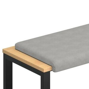 vidaXL Suoliuko pagalvė Mikropluo&scaron;tas &Scaron;viesiai pilka Gylis 35 cm