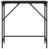 vidaXL Konsolinis staliukas, juodas, 75x32x75cm, apdirbta mediena
