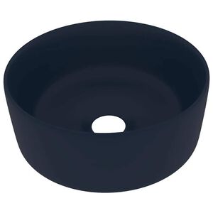 vidaXL Prabangus praustuvas, matinis mėlynas, 40x15cm, keramika