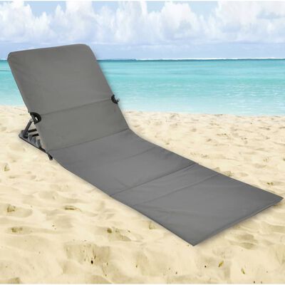 HI Sulankstomas paplūdimio kilimėlis-kėdė, pilkos sp., PVC