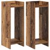 vidaXL Augalų stovas su lentyna 2 pcs Senas medis 30 x 30 x 80 cm